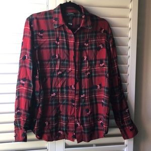 Vintage Ralph Lauren button down plaid top